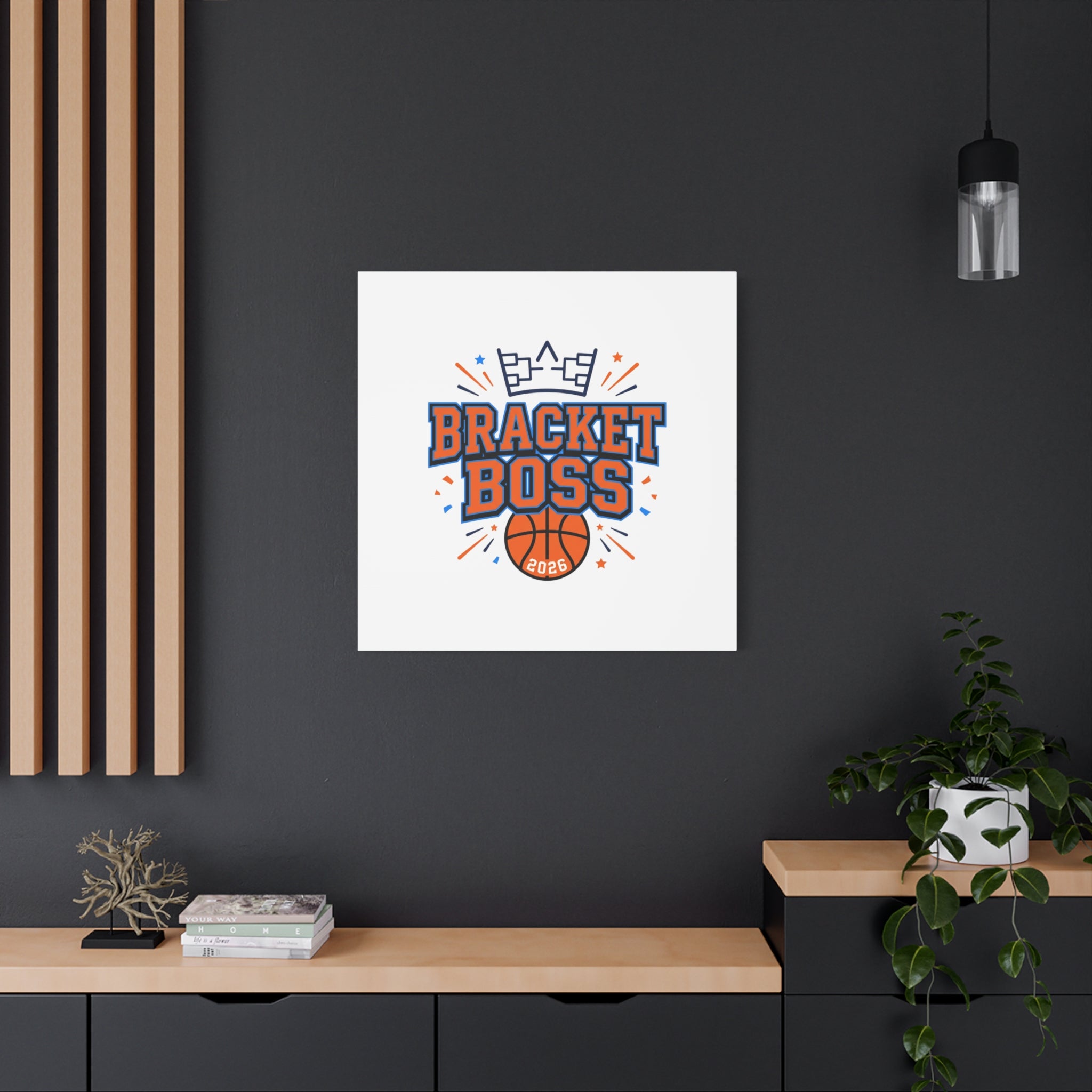 Bracket Boss Canvas | College Tournament Bracket, Gameday Hoops Wall Art