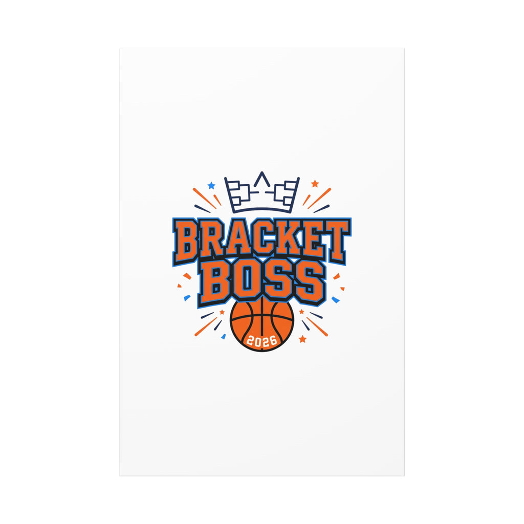 Bracket Boss Canvas | College Tournament Bracket, Gameday Hoops Wall Art