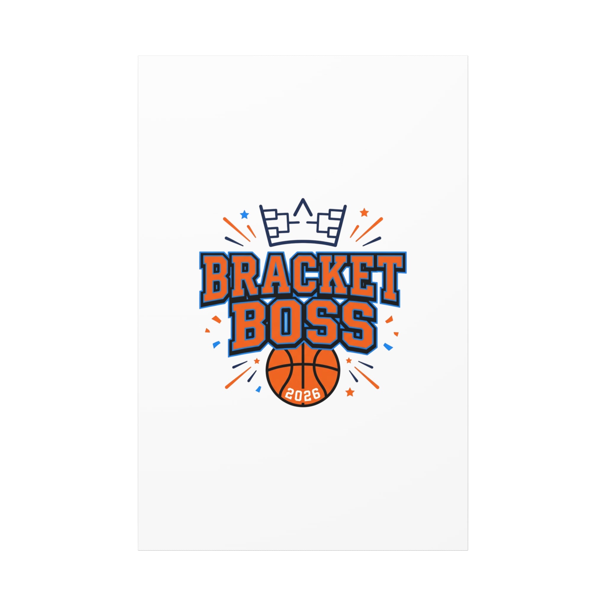 Bracket Boss Canvas | College Tournament Bracket, Gameday Hoops Wall Art