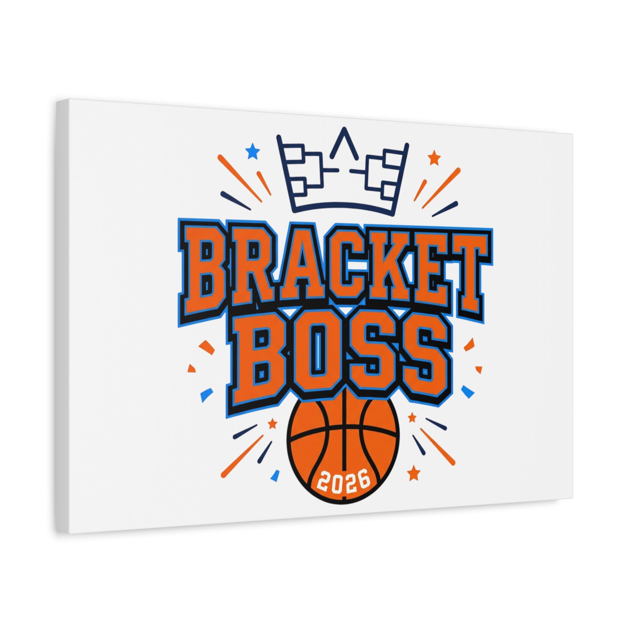Bracket Boss Canvas | College Tournament Bracket, Gameday Hoops Wall Art
