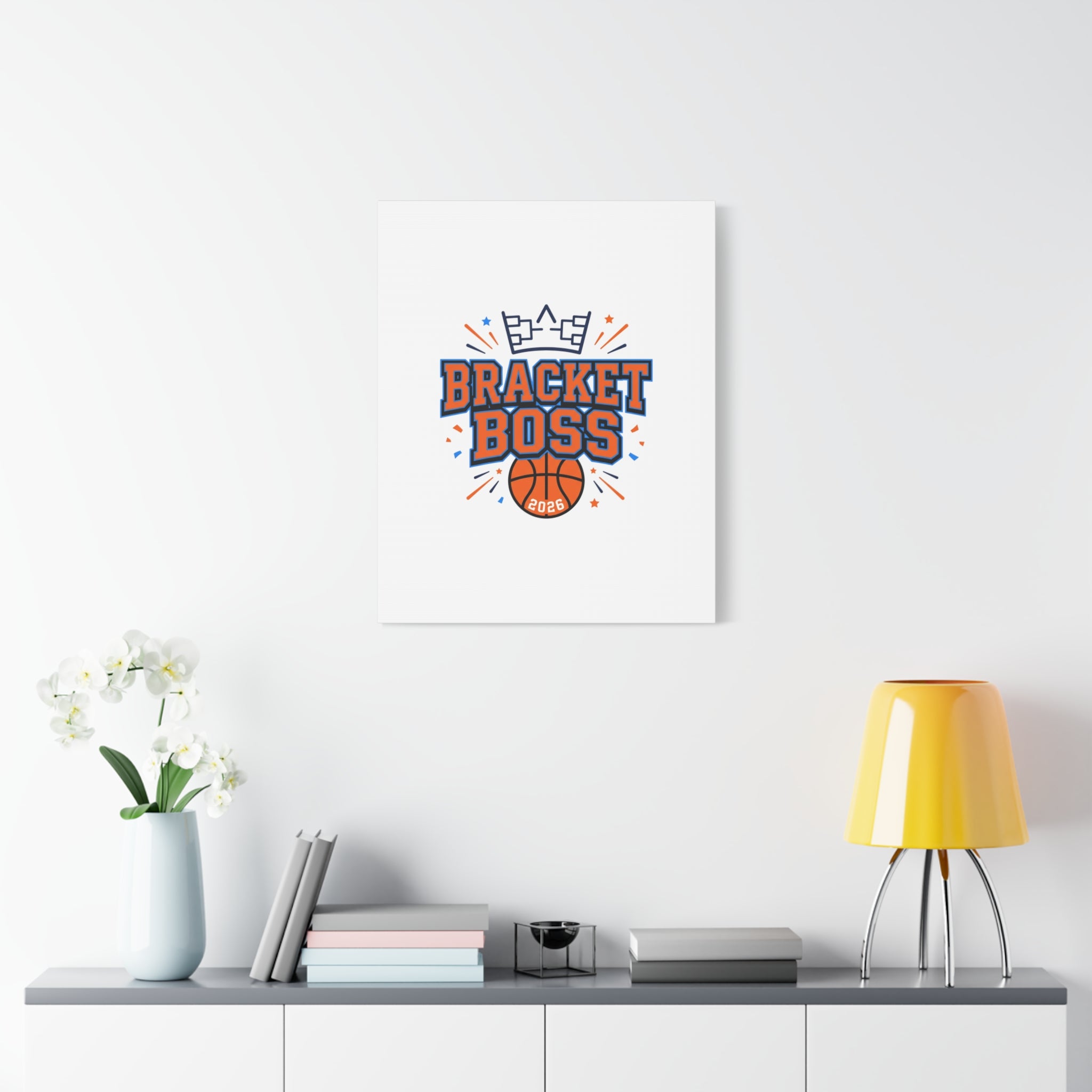 Bracket Boss Canvas | College Tournament Bracket, Gameday Hoops Wall Art
