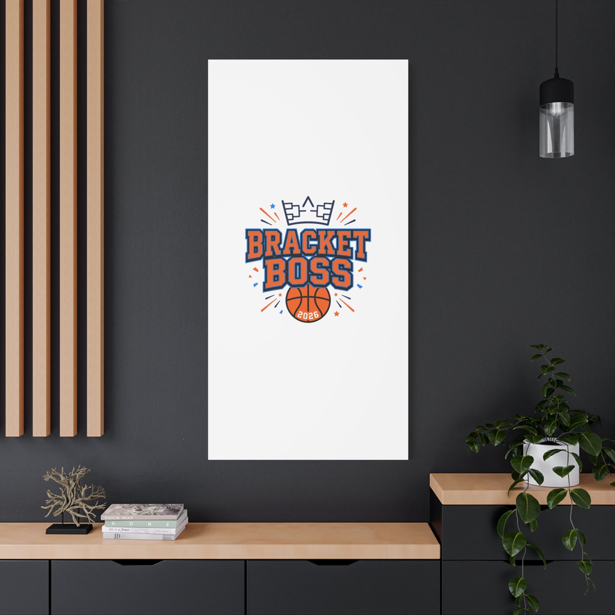 Bracket Boss Canvas | College Tournament Bracket, Gameday Hoops Wall Art