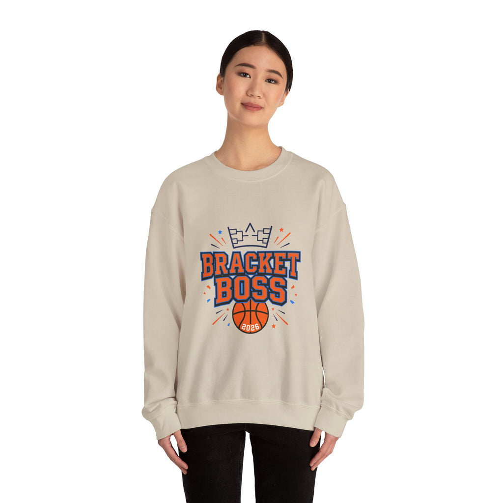 Bracket Boss Crewneck Sweatshirt | college tournament, bracket, hoops