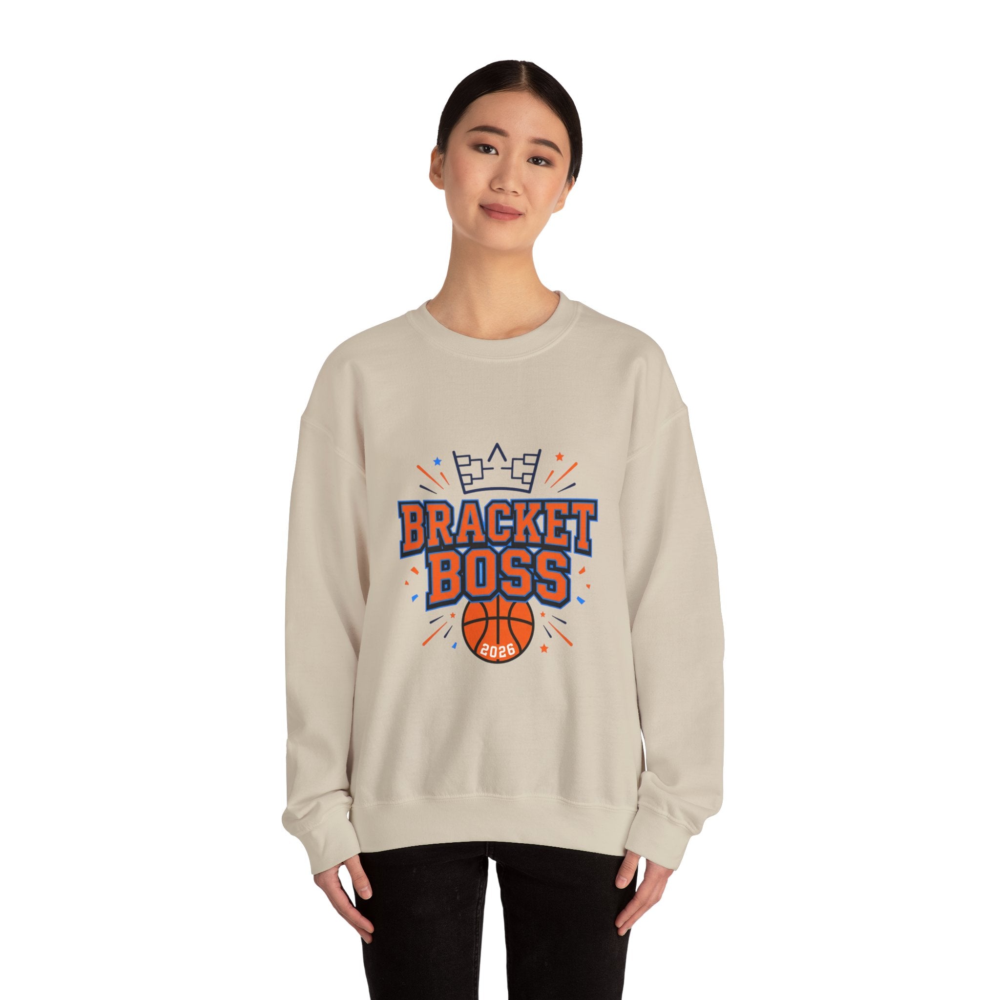 Bracket Boss Crewneck Sweatshirt | college tournament, bracket, hoops
