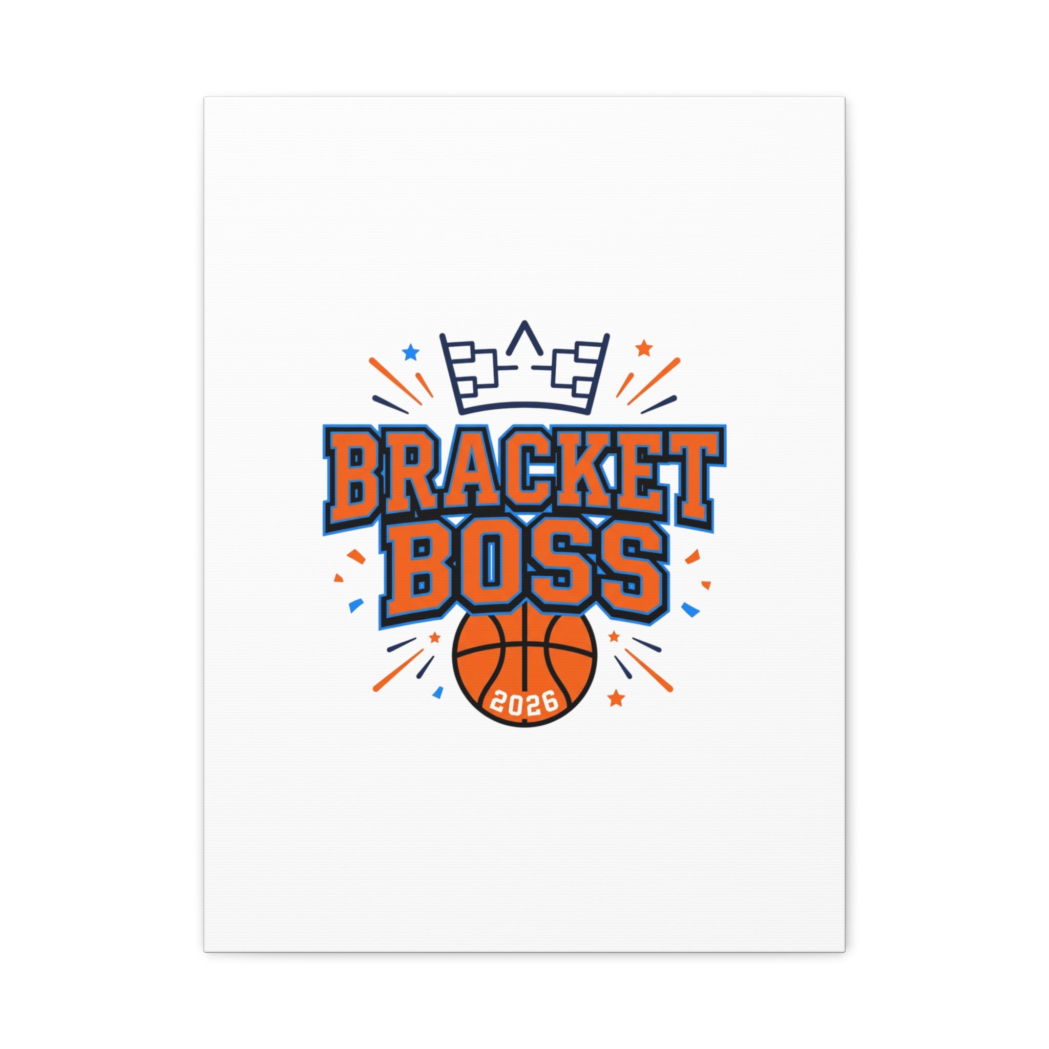 Bracket Boss Canvas | College Tournament Bracket, Gameday Hoops Wall Art