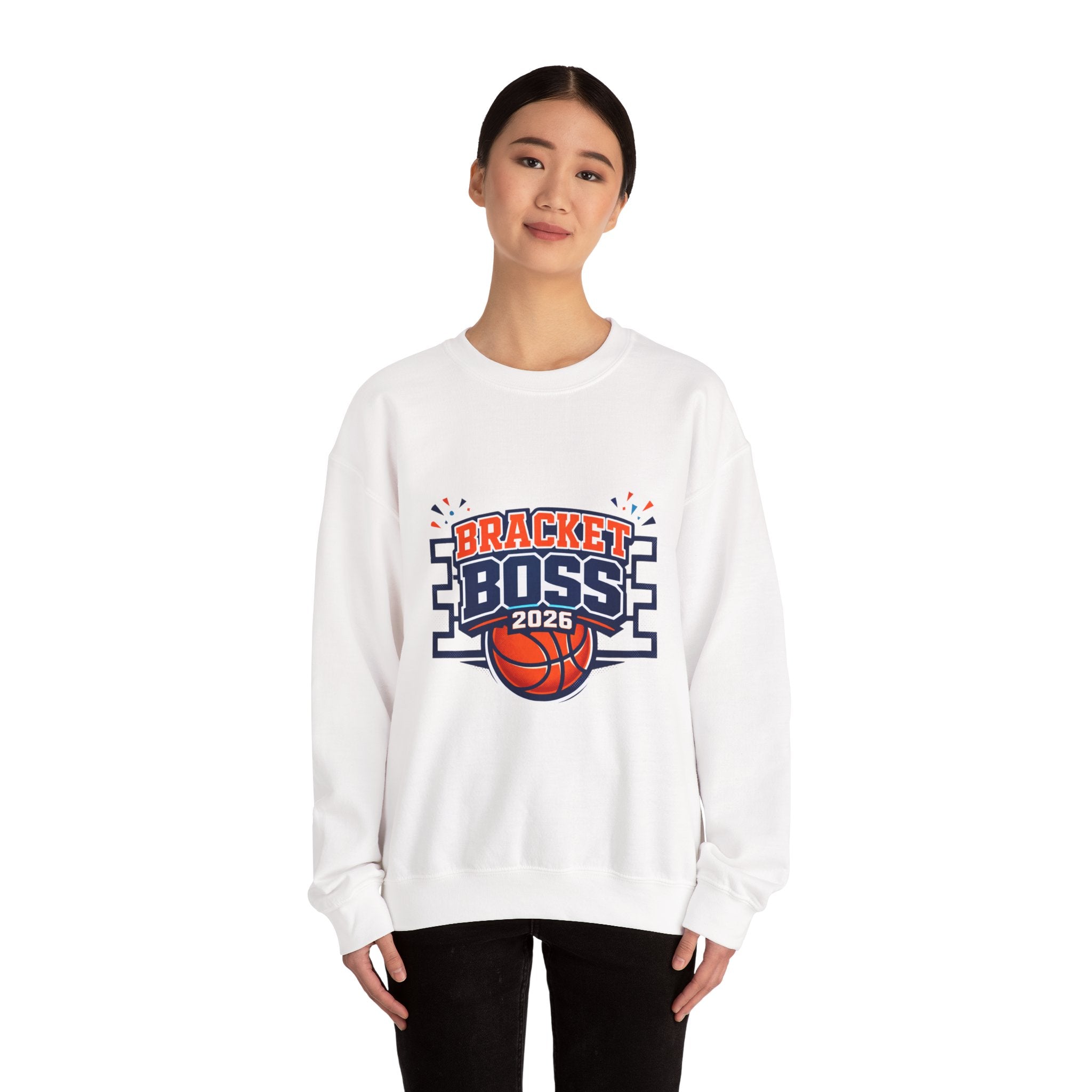 Bracket Boss 2026 Sweatshirt | college tournament, bracket gameday hoop vibes