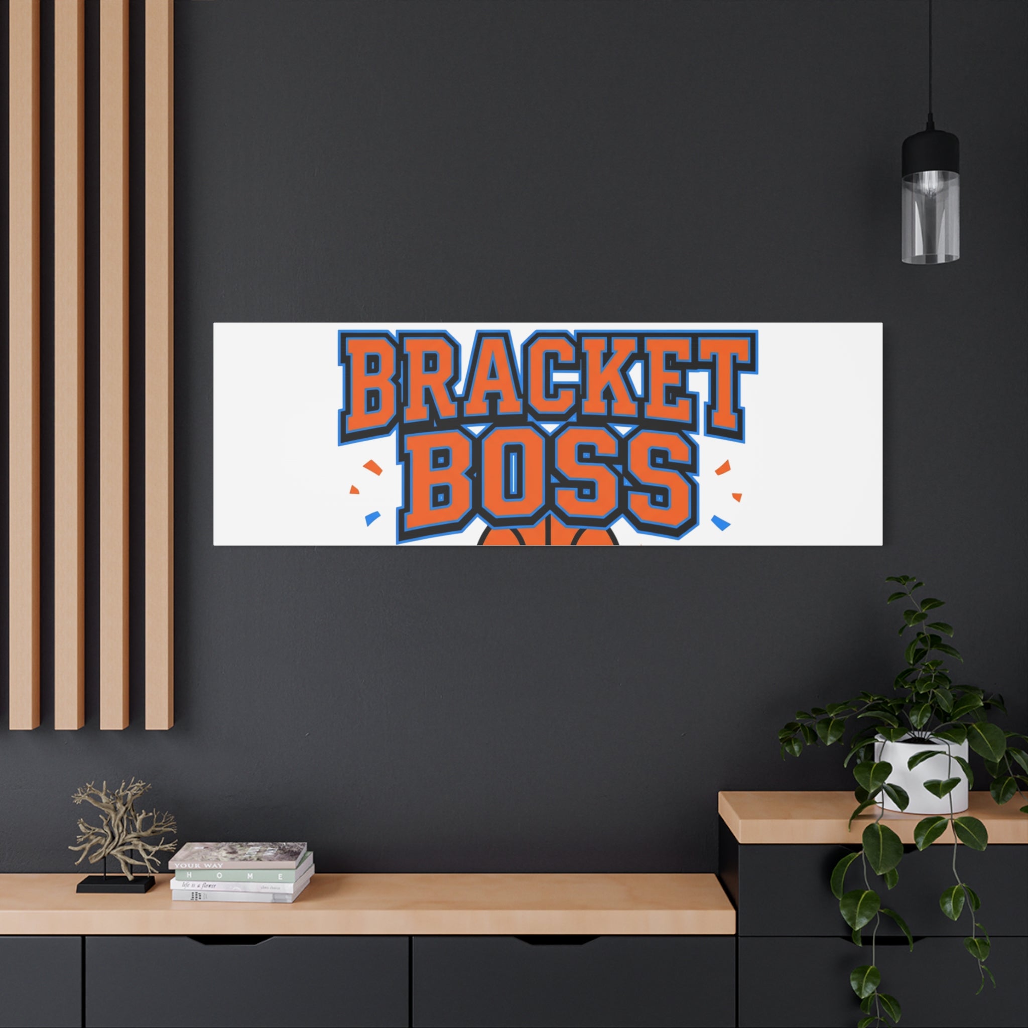 Bracket Boss Canvas | College Tournament Bracket, Gameday Hoops Wall Art