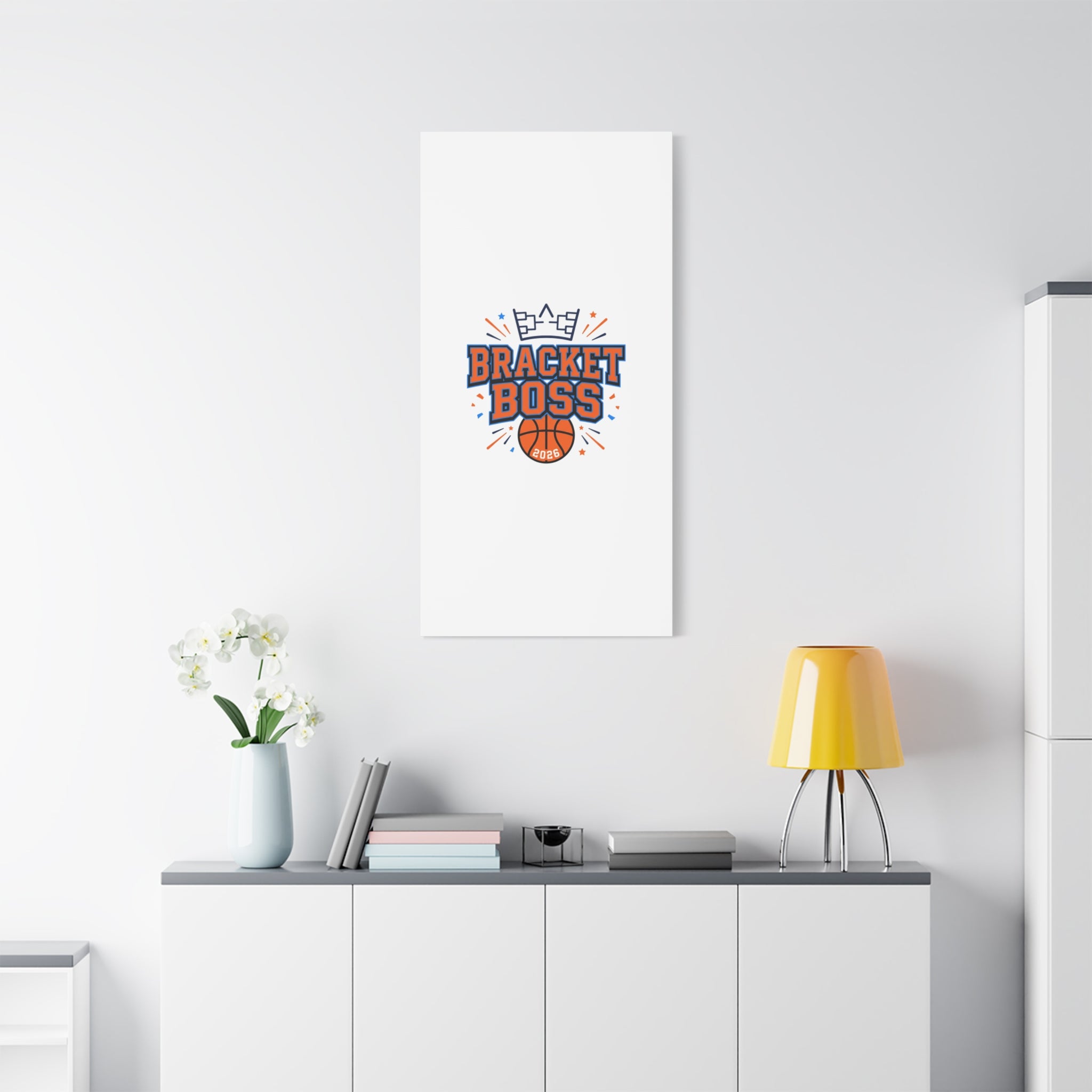 Bracket Boss Canvas | College Tournament Bracket, Gameday Hoops Wall Art