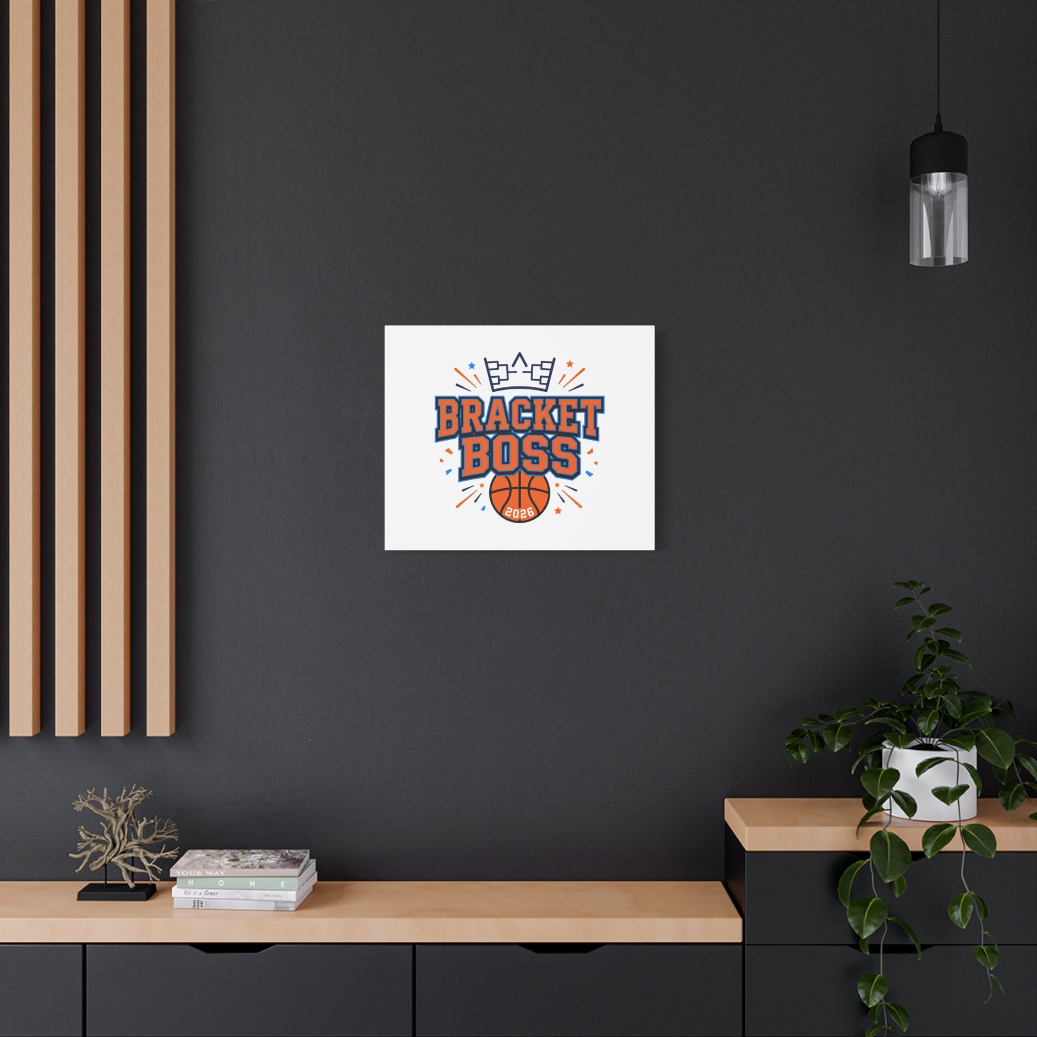 Bracket Boss Canvas | College Tournament Bracket, Gameday Hoops Wall Art