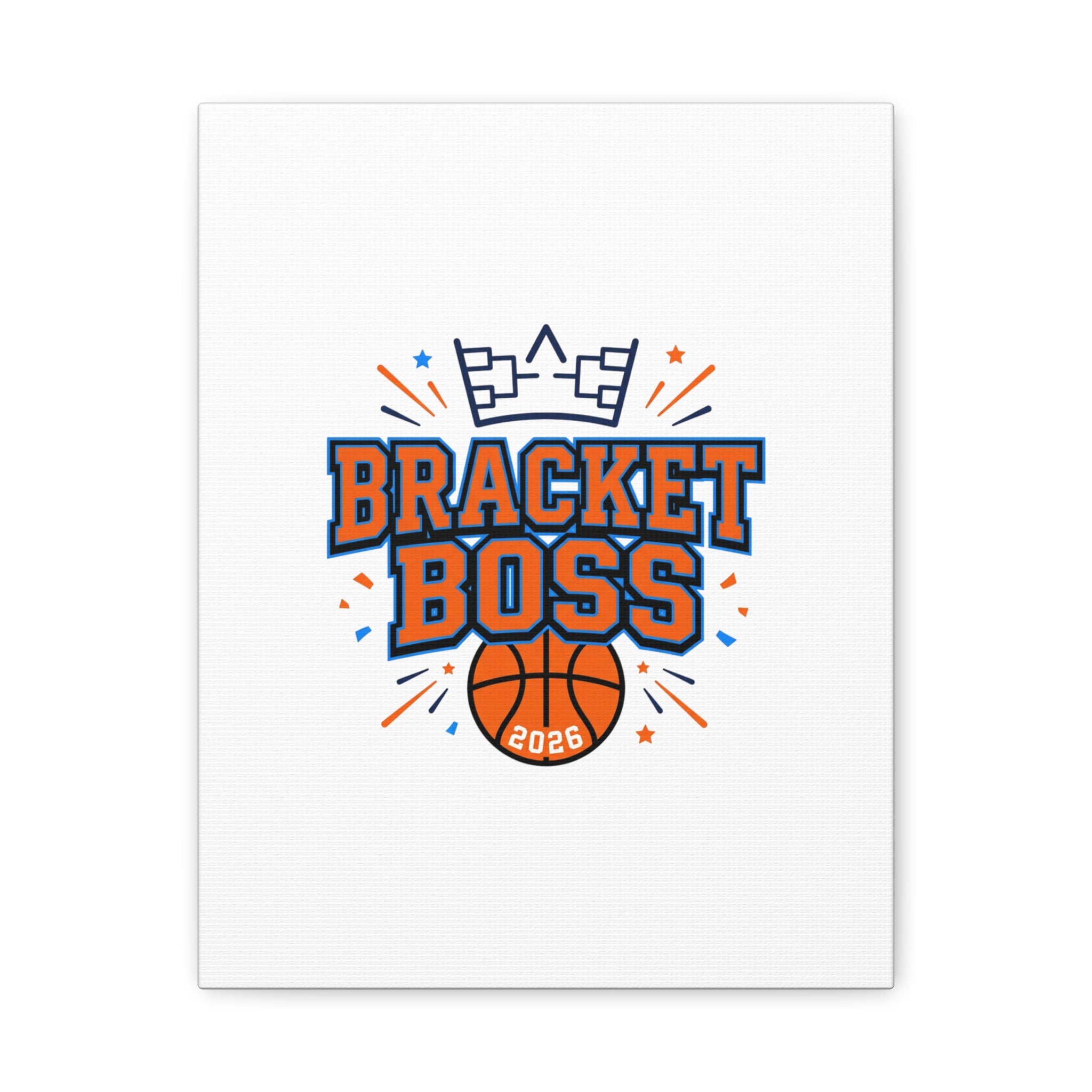 Bracket Boss Canvas | College Tournament Bracket, Gameday Hoops Wall Art