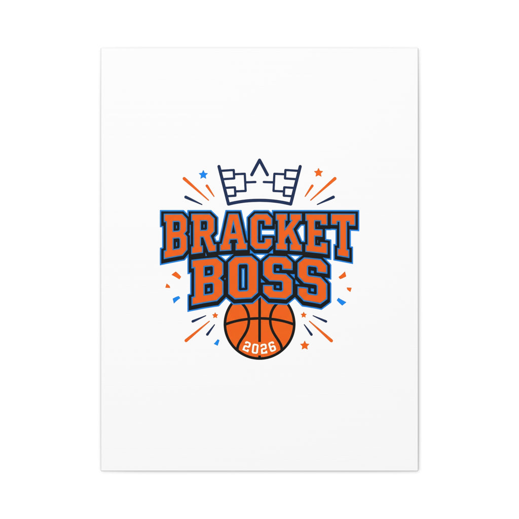Bracket Boss Canvas | College Tournament Bracket, Gameday Hoops Wall Art