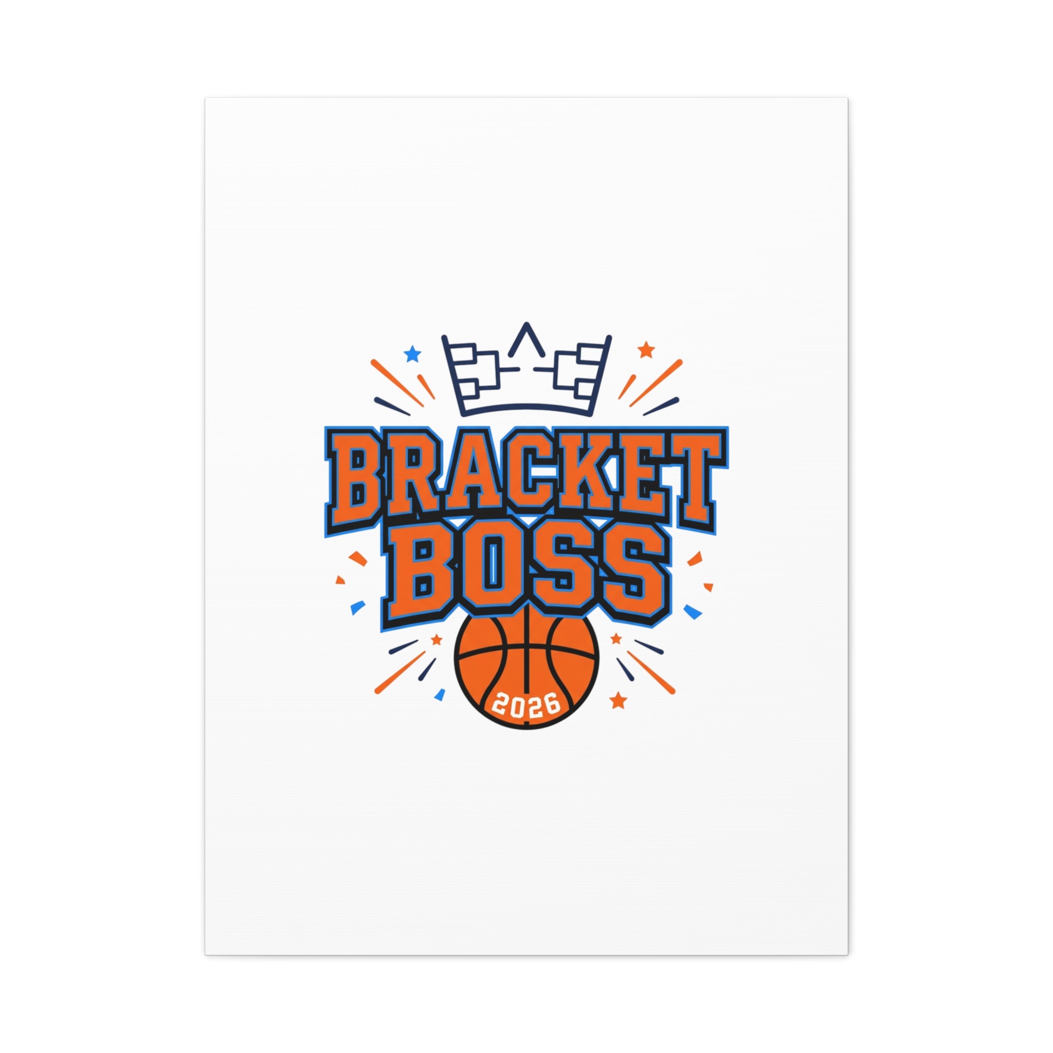 Bracket Boss Canvas | College Tournament Bracket, Gameday Hoops Wall Art
