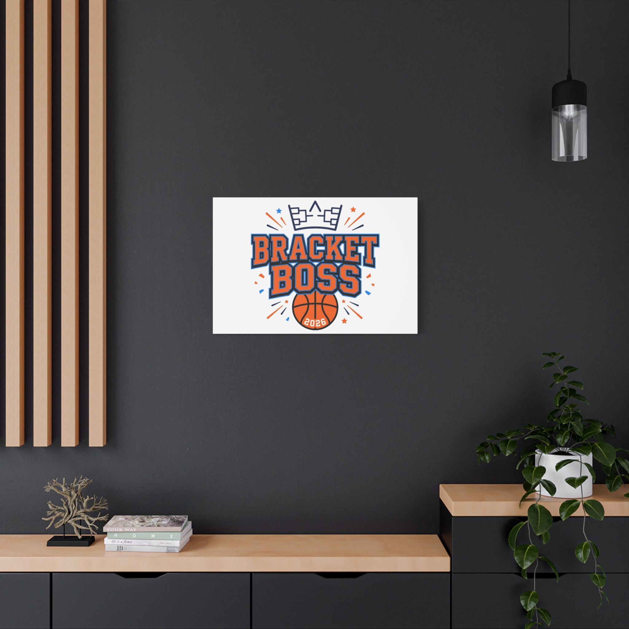 Bracket Boss Canvas | College Tournament Bracket, Gameday Hoops Wall Art