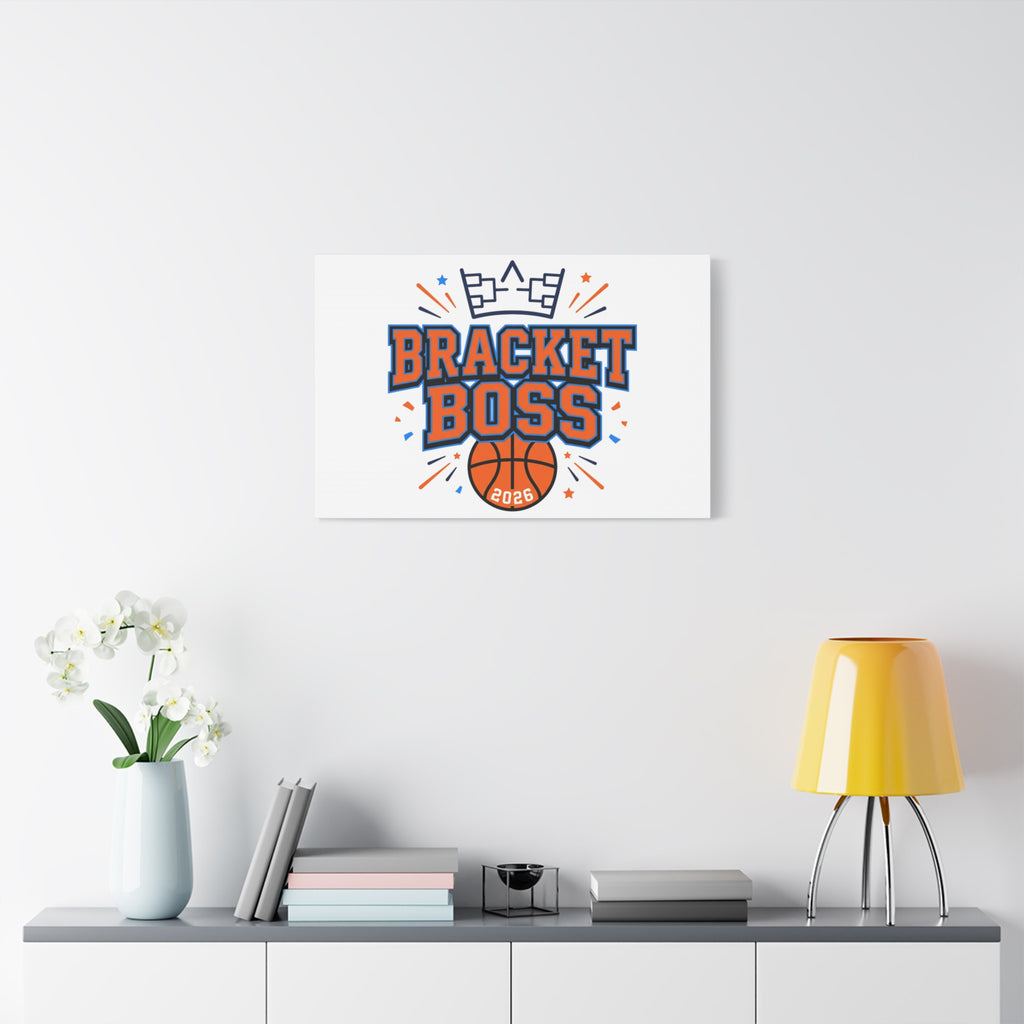 Bracket Boss Canvas | College Tournament Bracket, Gameday Hoops Wall Art