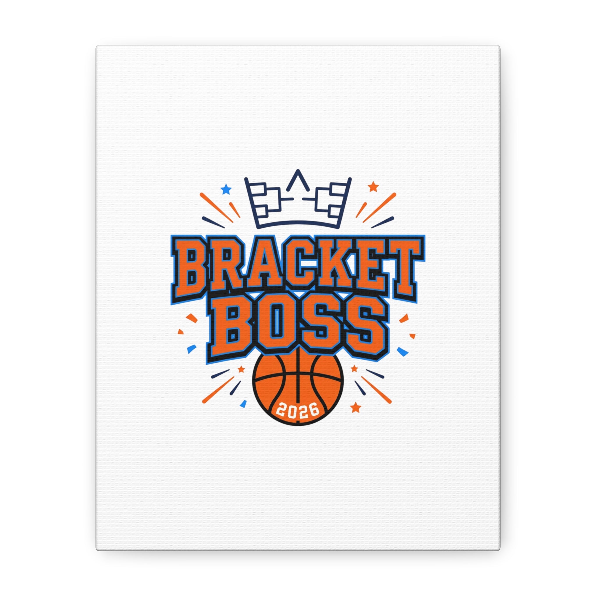 Bracket Boss Canvas | College Tournament Bracket, Gameday Hoops Wall Art