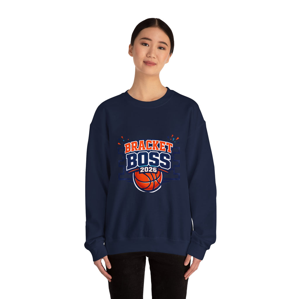 Bracket Boss 2026 Sweatshirt | college tournament, bracket gameday hoop vibes