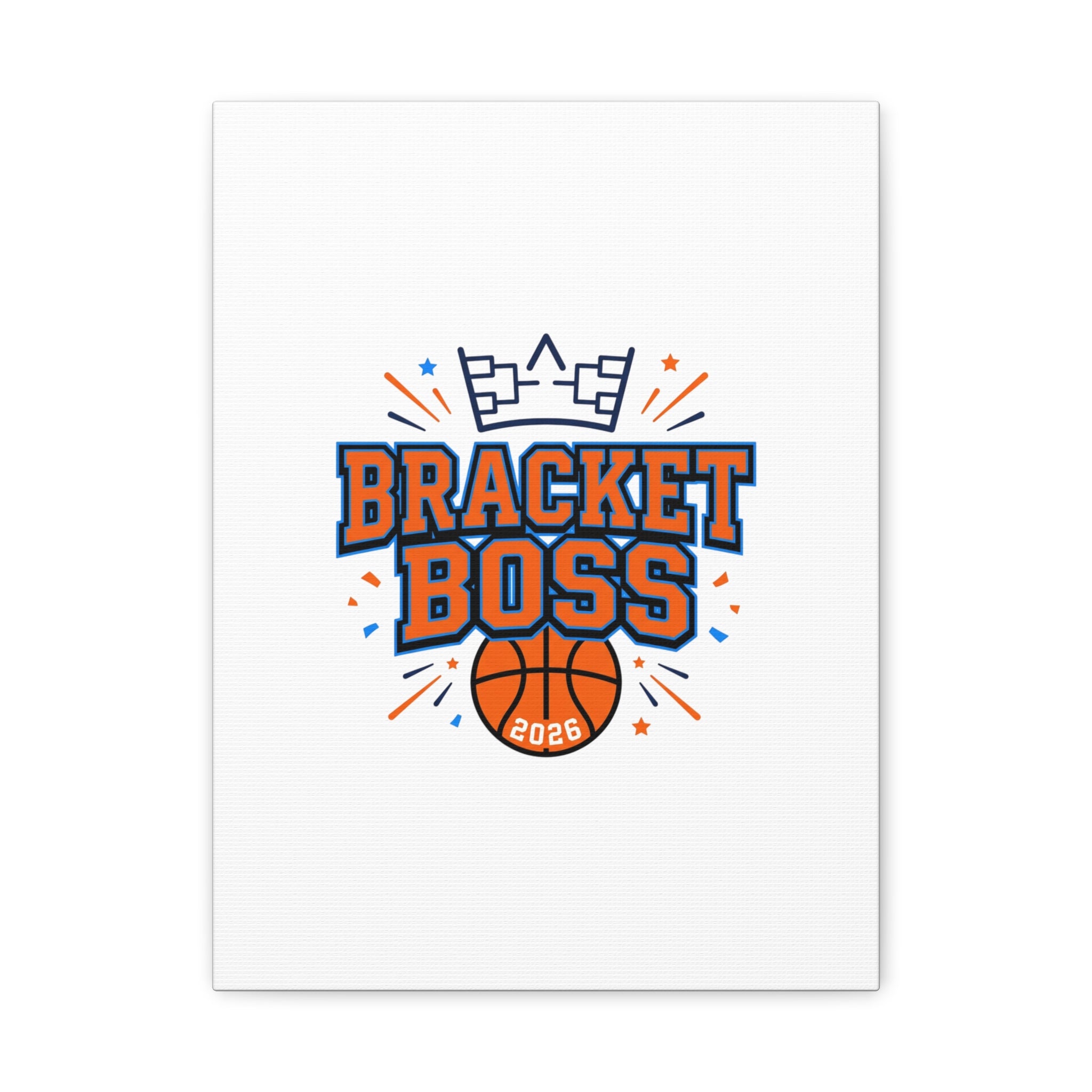 Bracket Boss Canvas | College Tournament Bracket, Gameday Hoops Wall Art
