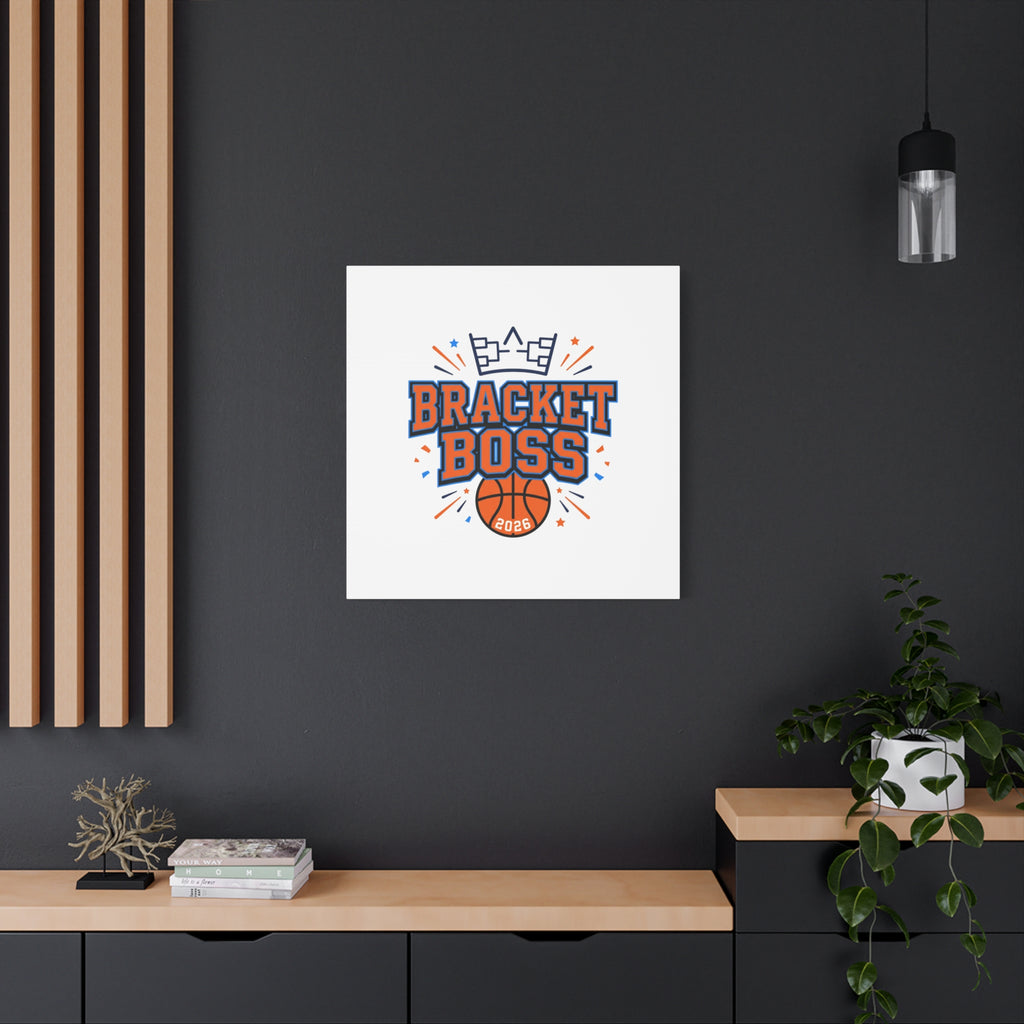 Bracket Boss Canvas | College Tournament Bracket, Gameday Hoops Wall Art