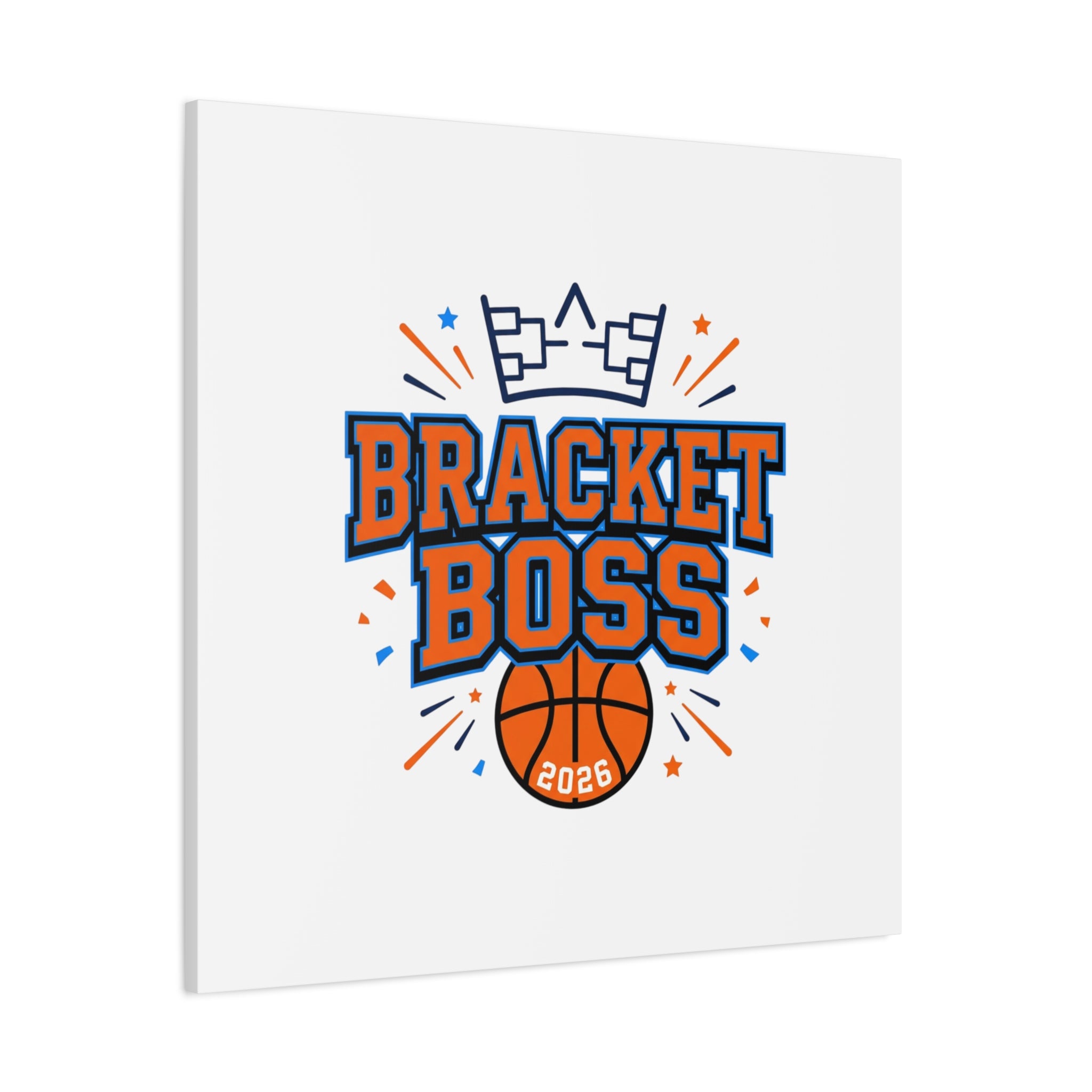 Bracket Boss Canvas | College Tournament Bracket, Gameday Hoops Wall Art