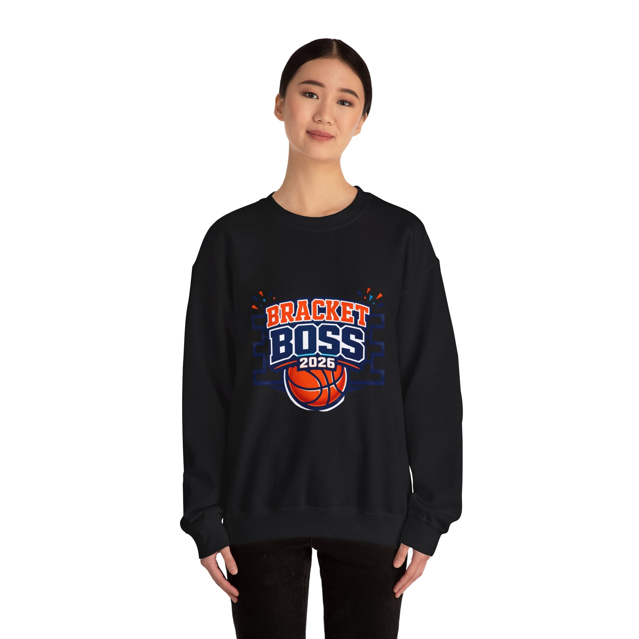 Bracket Boss 2026 Sweatshirt | college tournament, bracket gameday hoop vibes