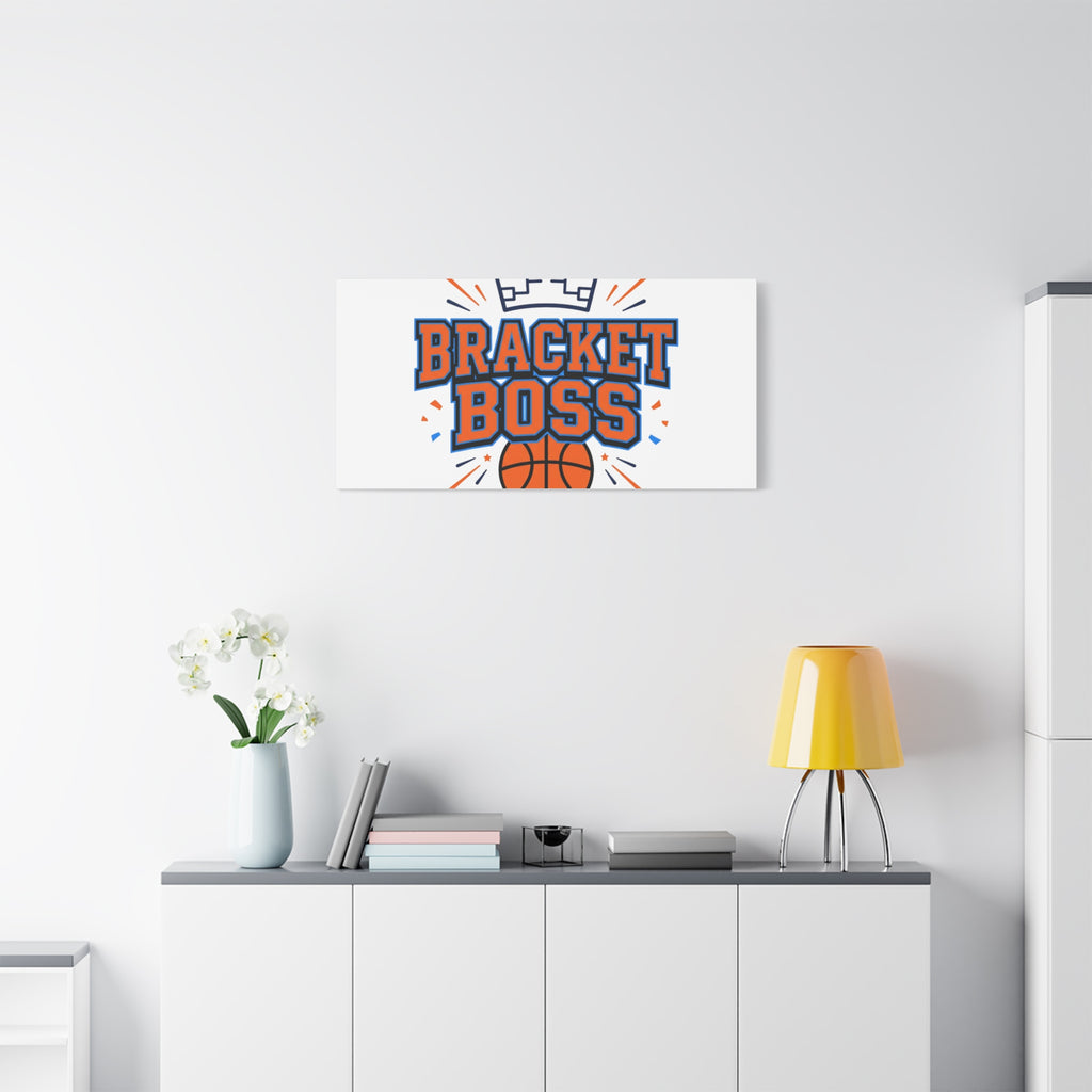 Bracket Boss Canvas | College Tournament Bracket, Gameday Hoops Wall Art
