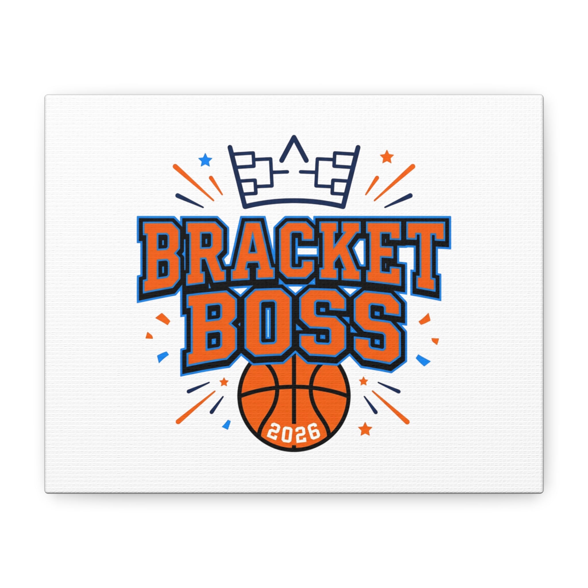 Bracket Boss Canvas | College Tournament Bracket, Gameday Hoops Wall Art