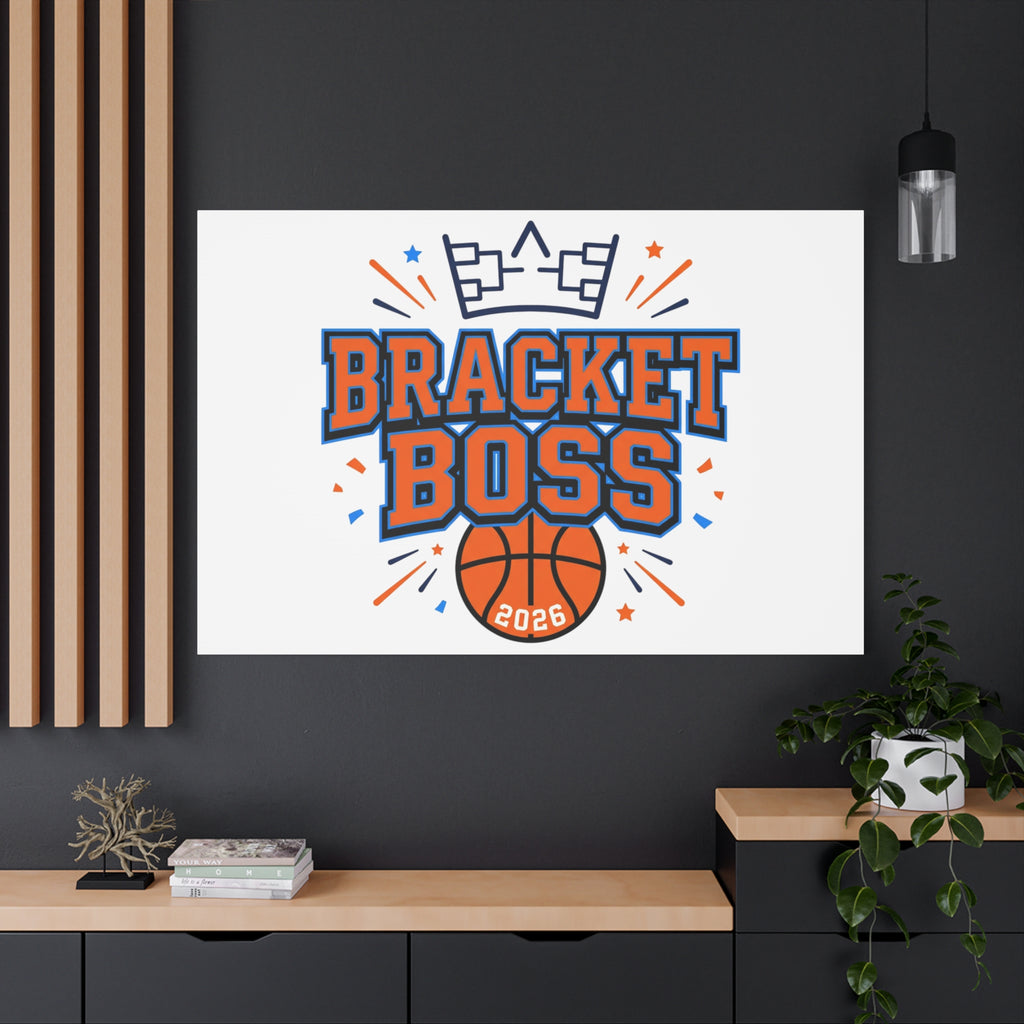 Bracket Boss Canvas | College Tournament Bracket, Gameday Hoops Wall Art