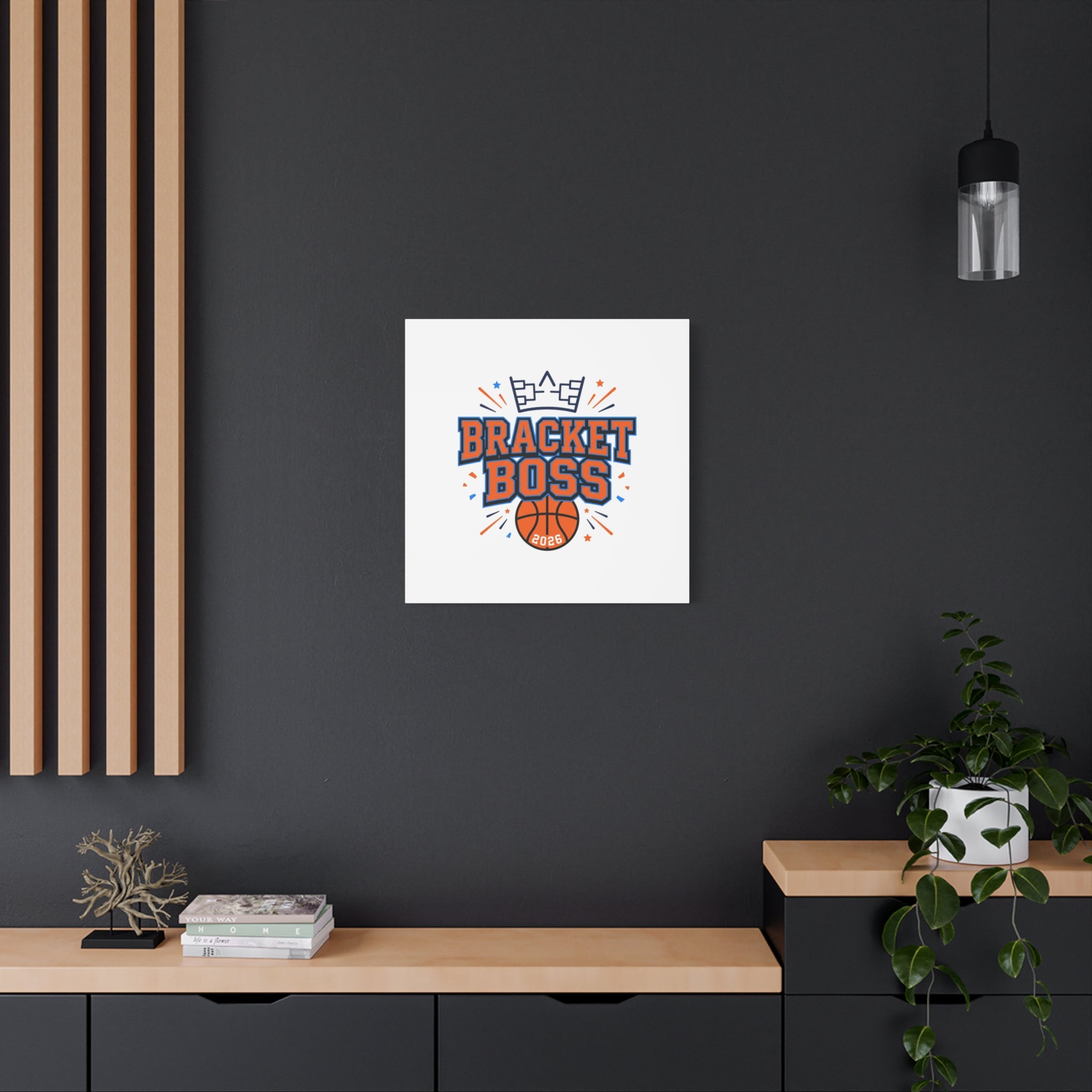 Bracket Boss Canvas | College Tournament Bracket, Gameday Hoops Wall Art