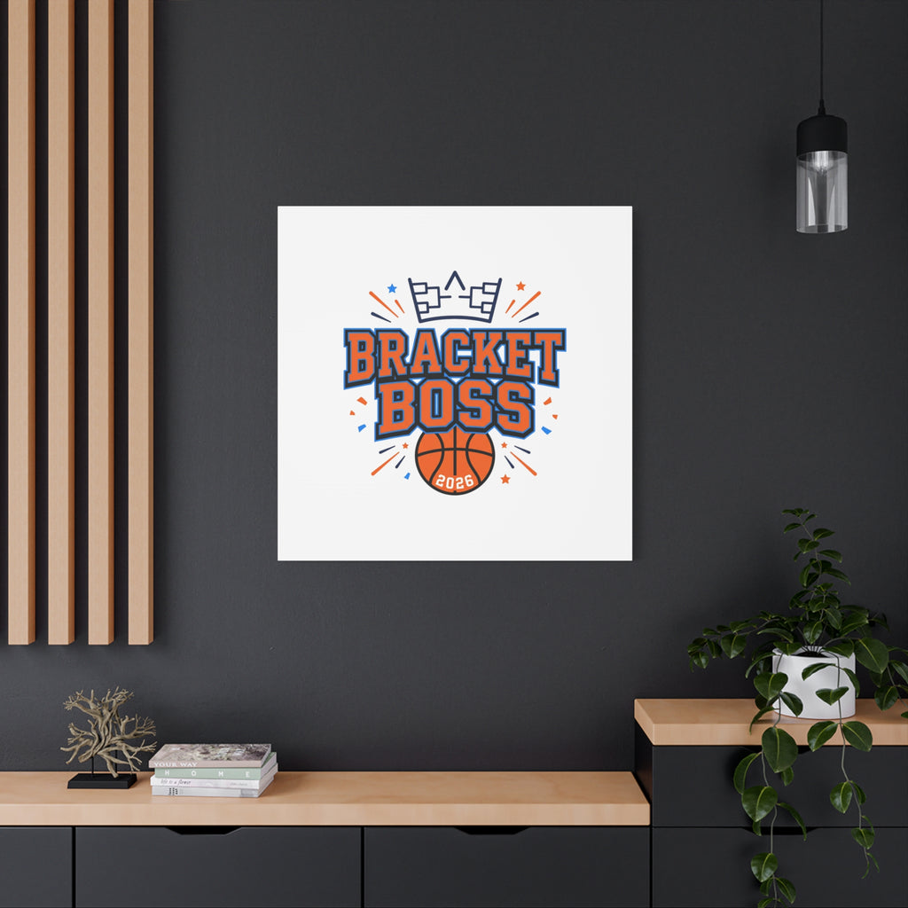 Bracket Boss Canvas | College Tournament Bracket, Gameday Hoops Wall Art