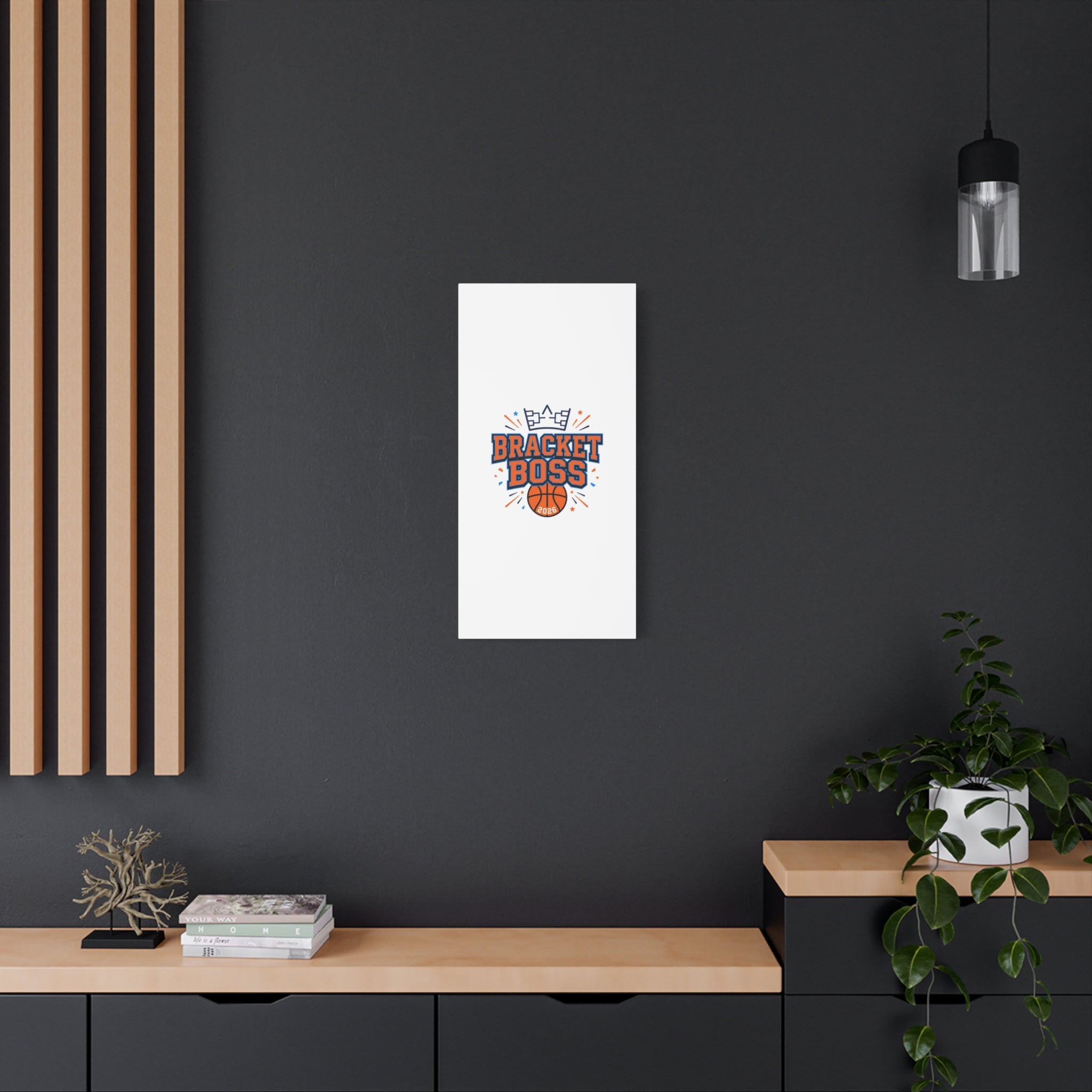 Bracket Boss Canvas | College Tournament Bracket, Gameday Hoops Wall Art