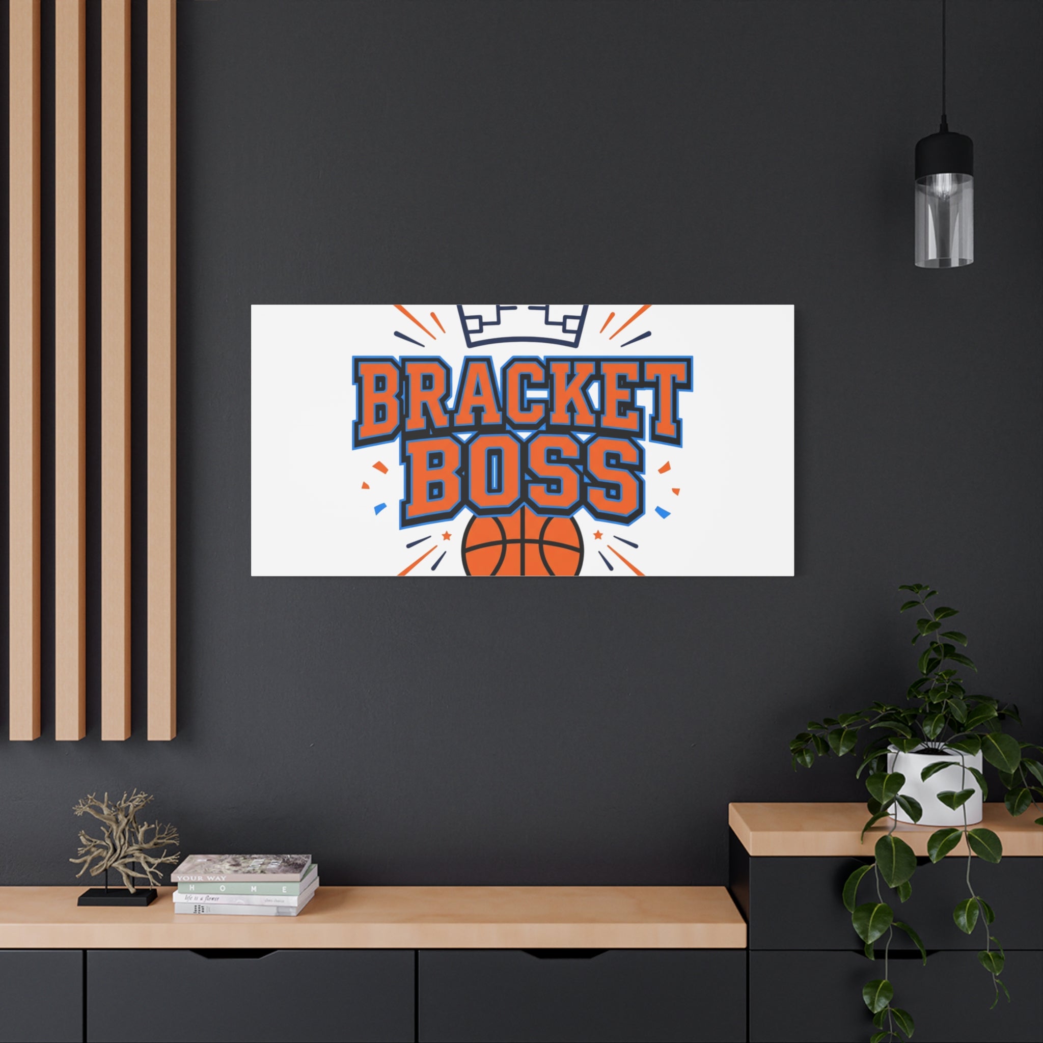 Bracket Boss Canvas | College Tournament Bracket, Gameday Hoops Wall Art